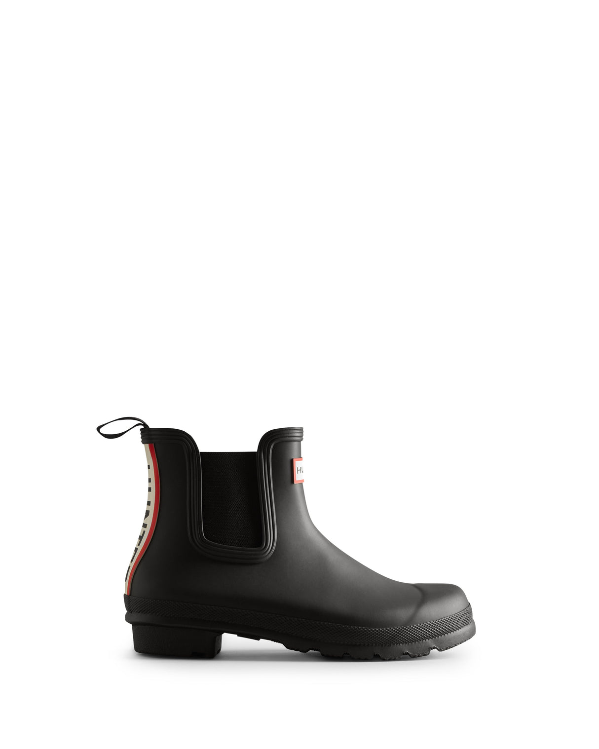 Hunter ORIGINAL CHELSEA TRI COLOUR LOGO BOOT Womens Wellies Black