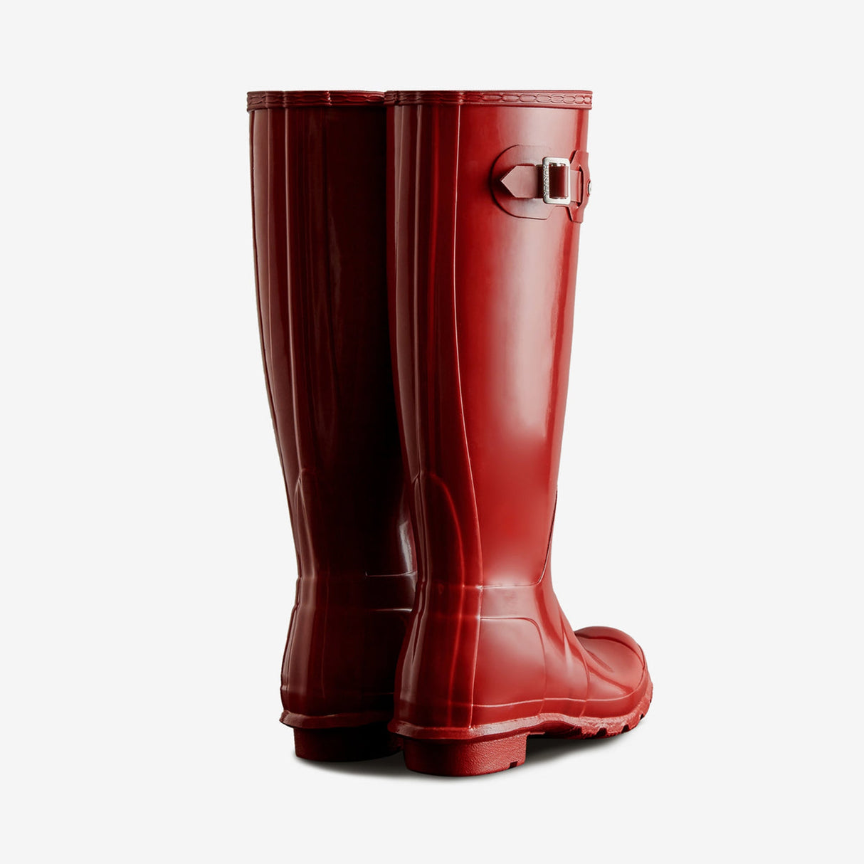 Hunter ORIGINAL TALL Womens Wellies Military Red Gloss