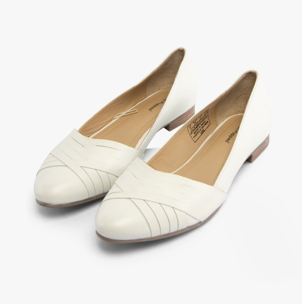 Hush Puppies MARLEY Womens Ballerina Pumps White