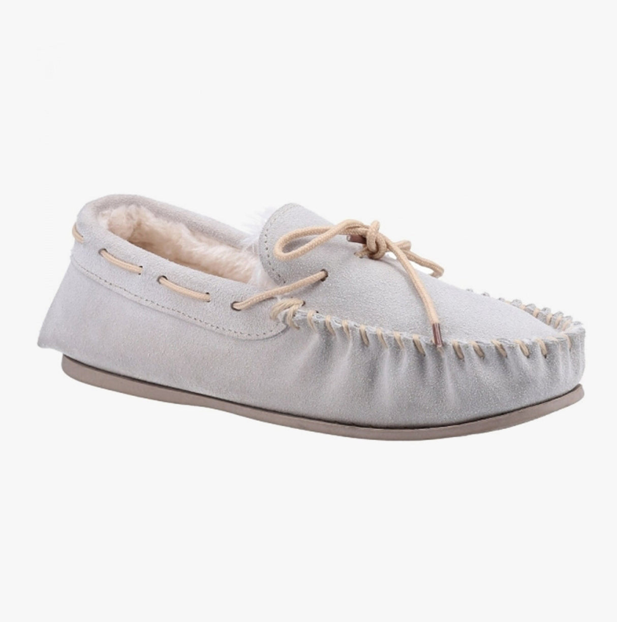 Hush Puppies ALLIE Womens Suede Slippers Grey