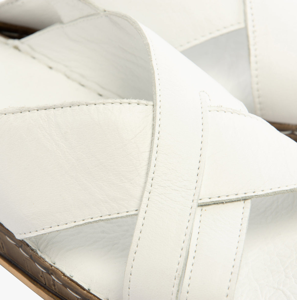 Hush Puppies ELENA Crossover Womens Wedge Sandals White