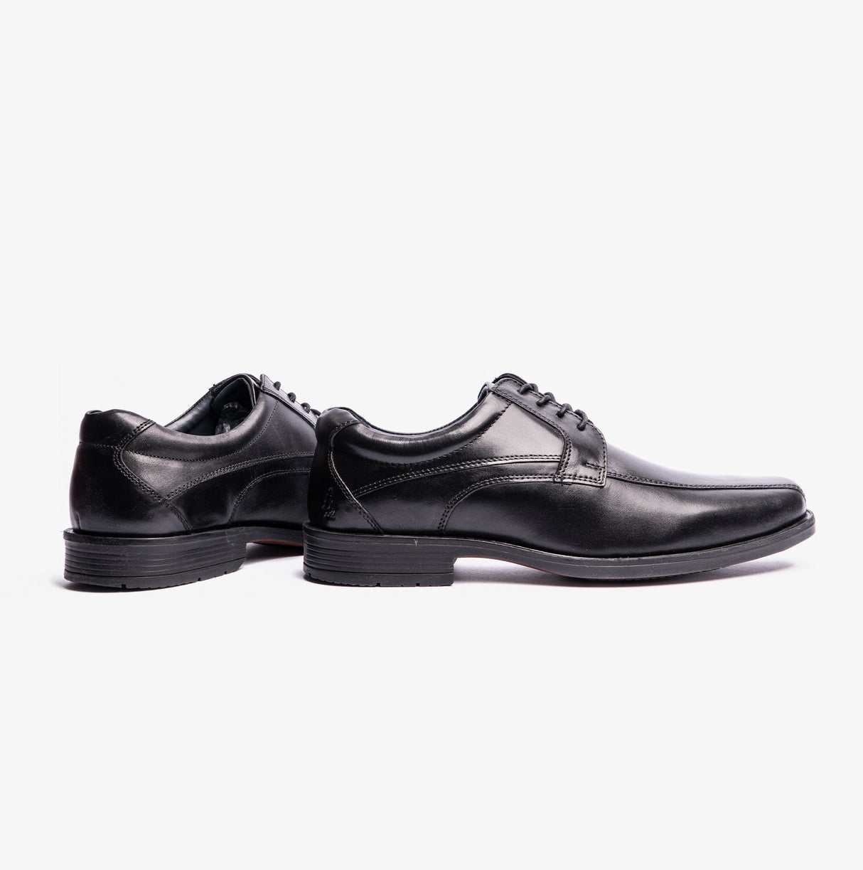Hush Puppies BRANDON Mens Leather Formal Shoes Black