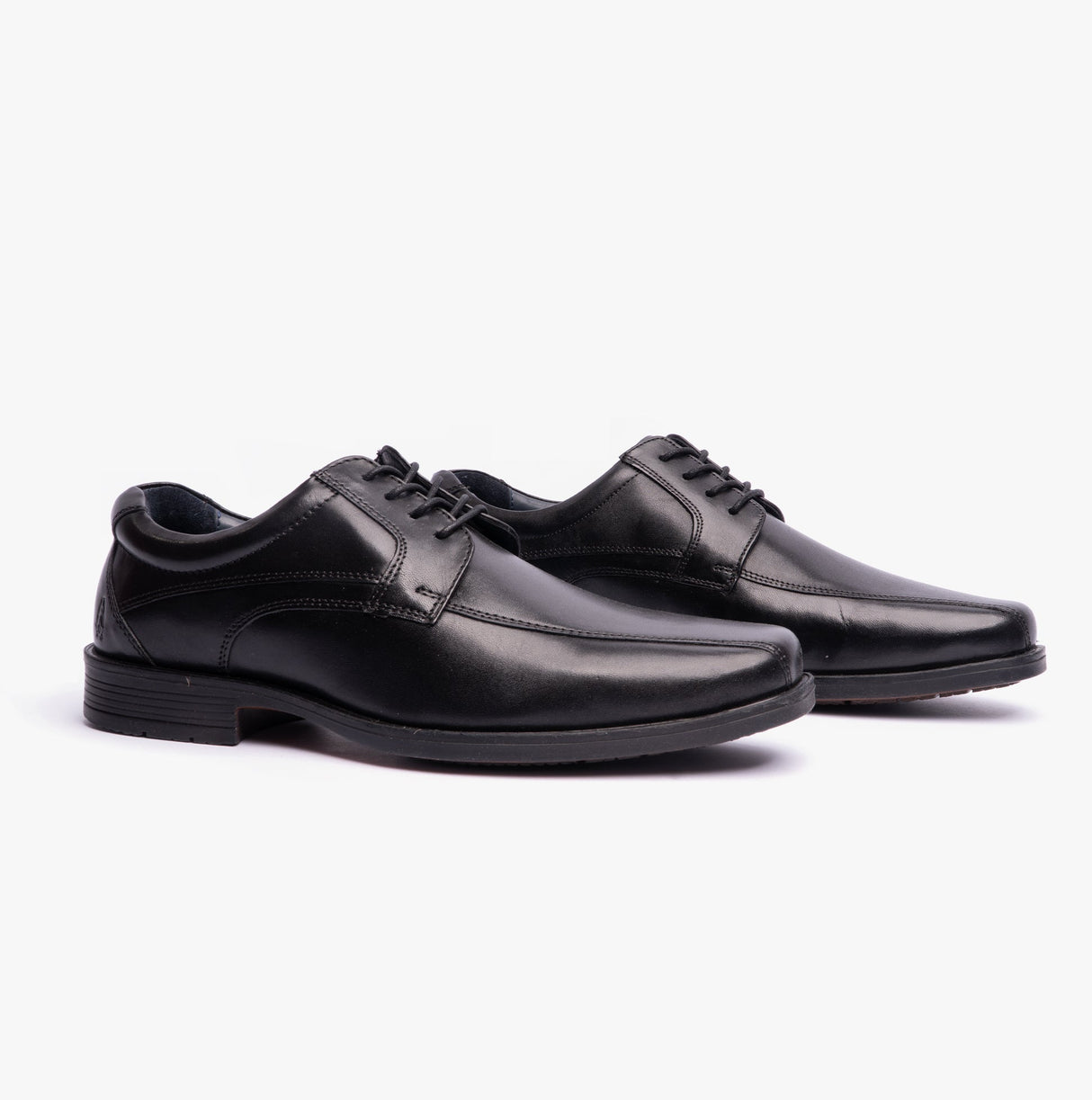 Hush Puppies BRANDON Mens Leather Formal Shoes Black