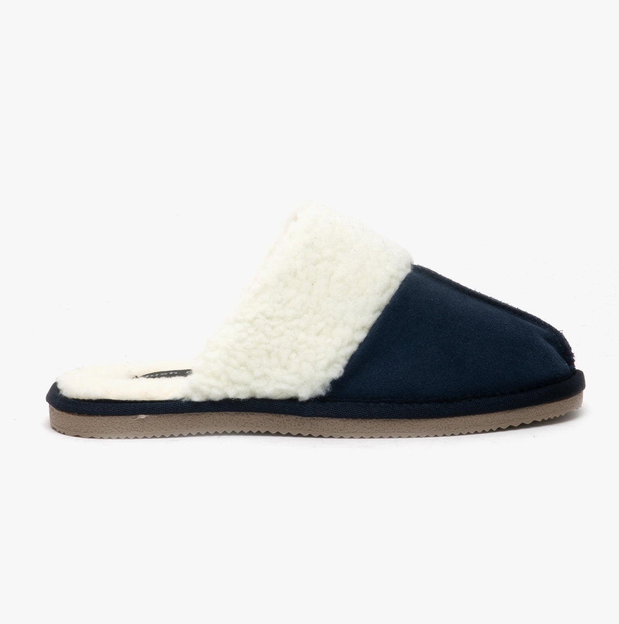 Hush Puppies ARIANNA Womens Suede Mule Slippers Navy
