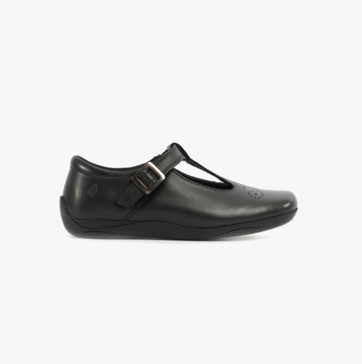 Hush Puppies ELIZA Girls Leather School Shoes Black