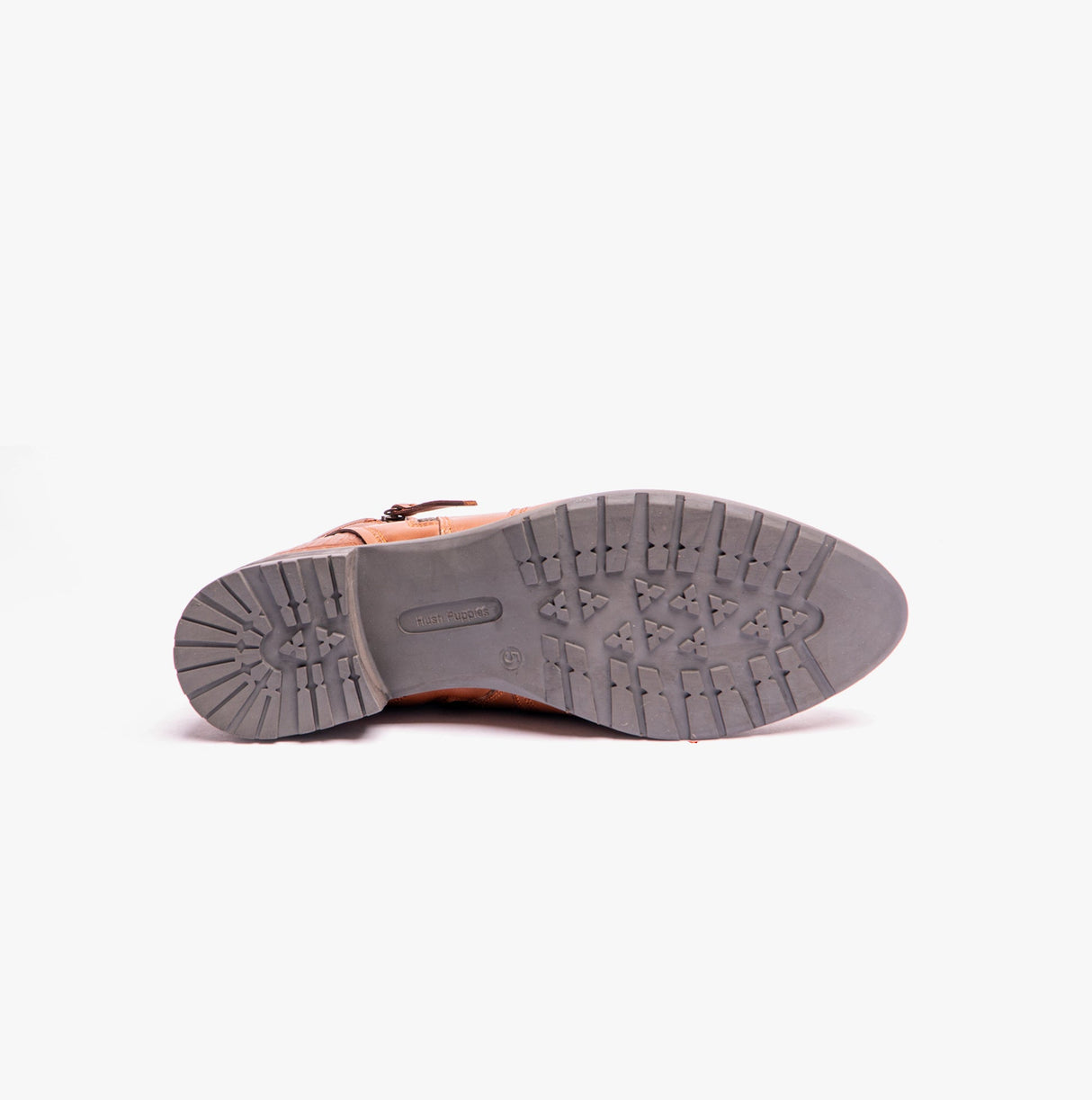 Hush Puppies SCARLETT Womens Leather Ankle Boots Tan