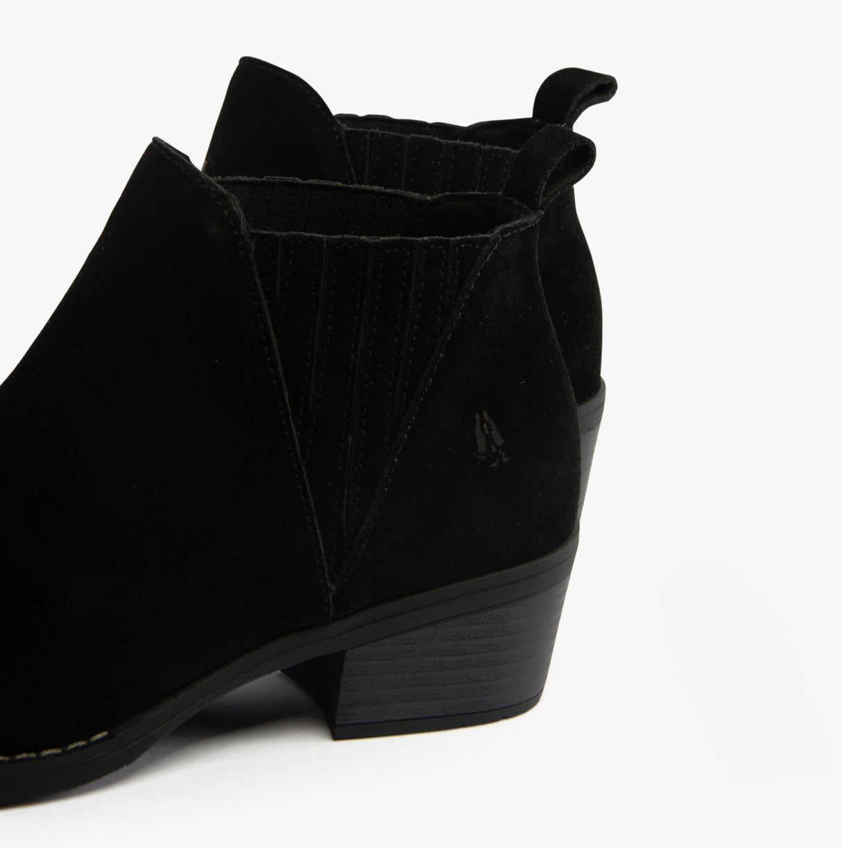 Hush Puppies ISOBEL Womens Leather Ankle Boots Black