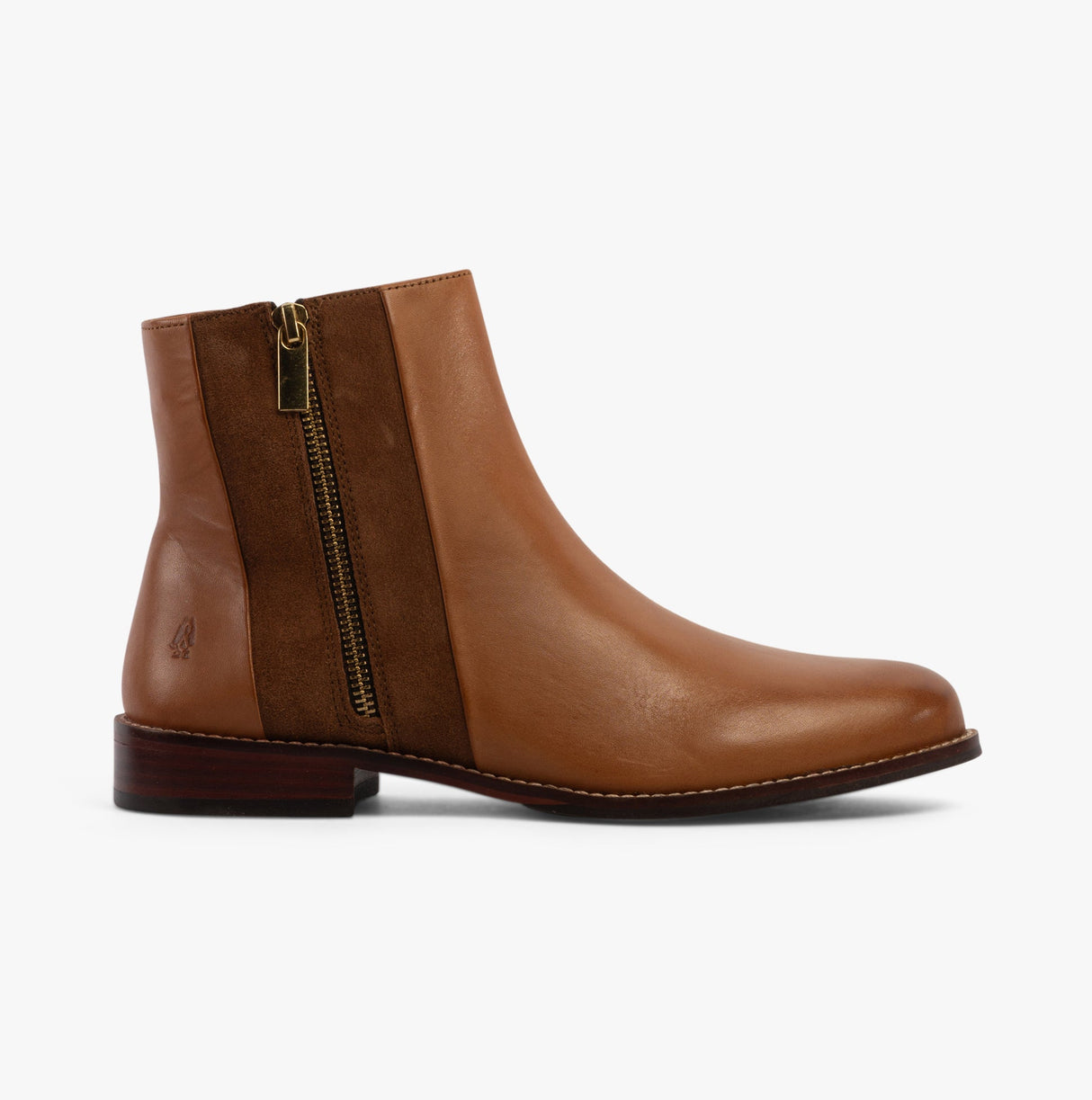 Hush Puppies FRANCES Womens Leather Ankle Boots Tan