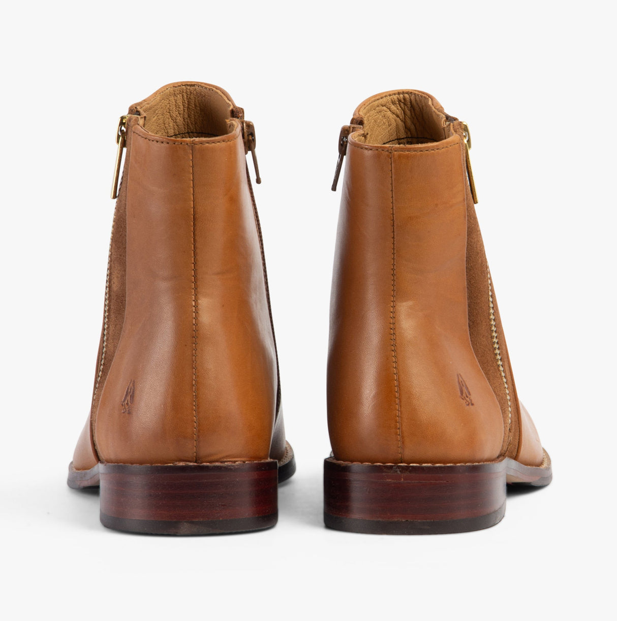 Hush Puppies FRANCES Womens Leather Ankle Boots Tan