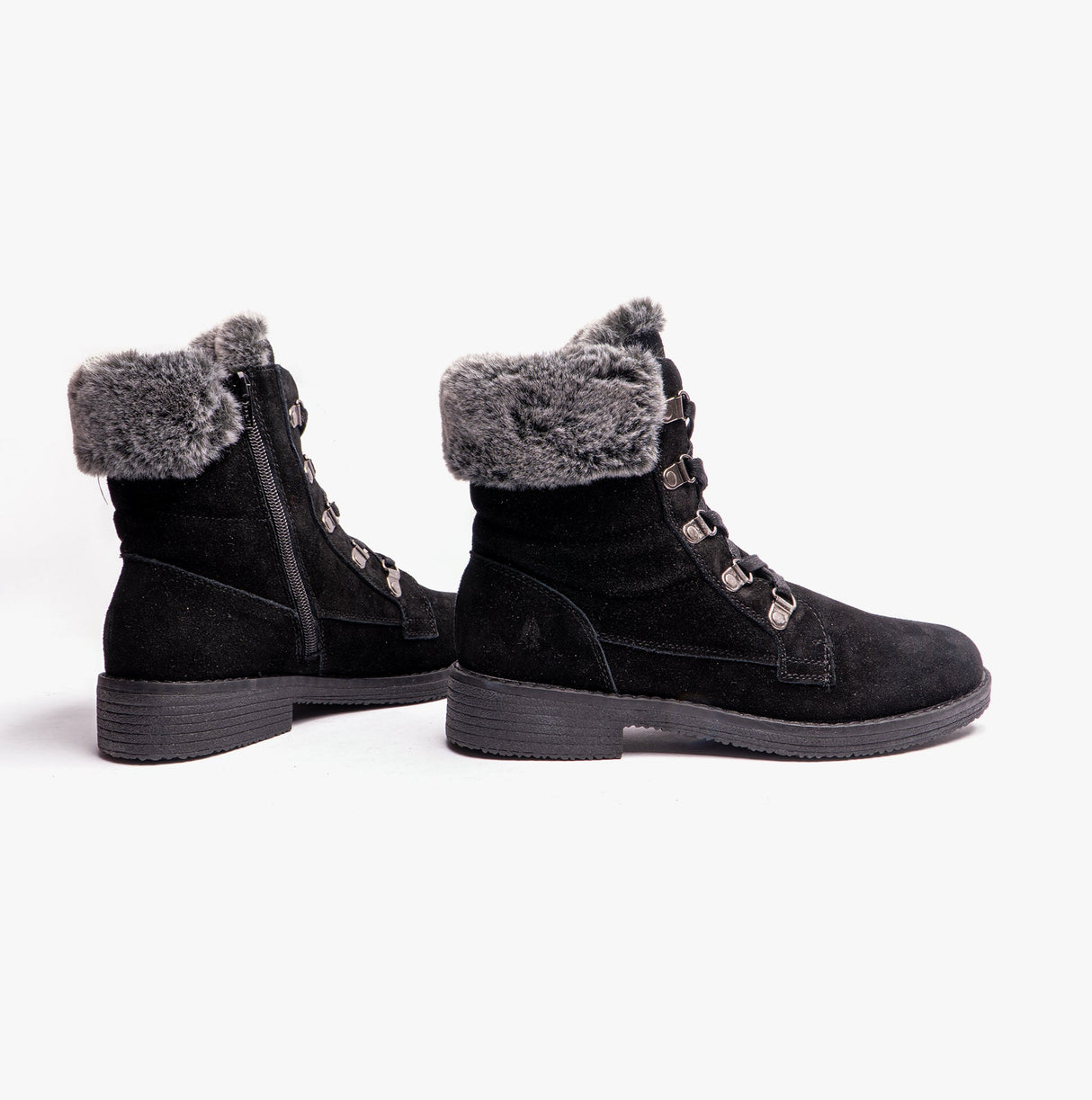 Hush Puppies FLORENCE Womens Leather Ankle Boots Black