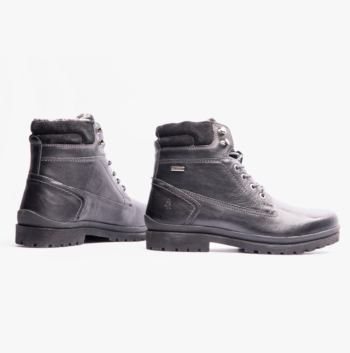 Hush Puppies ANNAY Womens Leather Ankle Boots Black