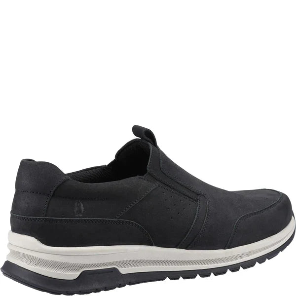 Hush Puppies COLE Mens Trainers Black Nubuck