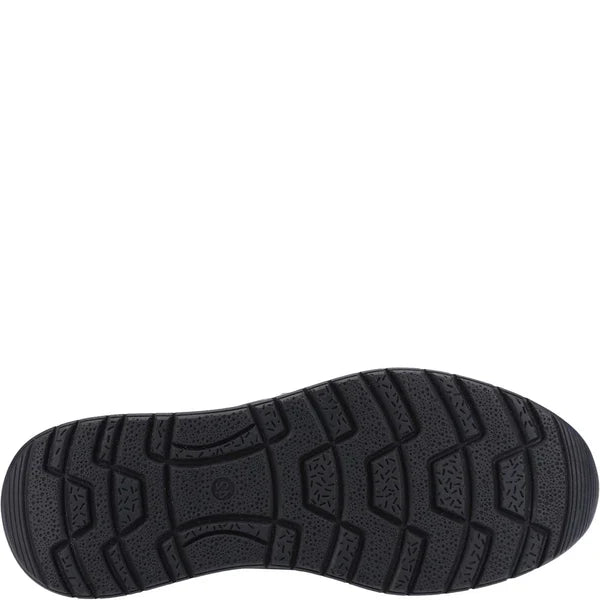 Hush Puppies COLE Mens Trainers Black Nubuck