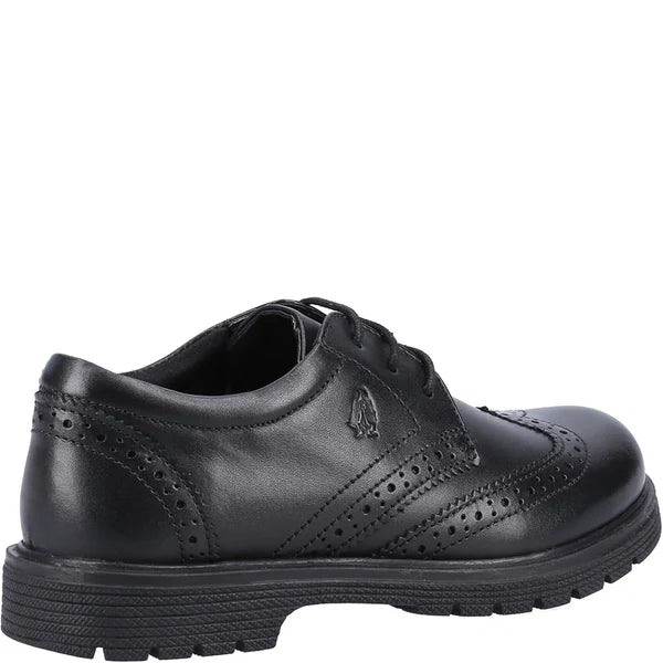 Hush Puppies SALLY 2 Girls Leather School Shoes Black