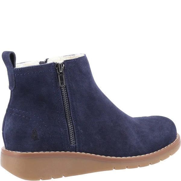 Hush Puppies LIBBY Womens Suede Boots Navy