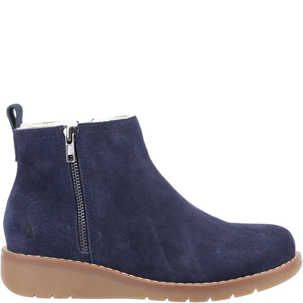 Hush Puppies LIBBY Womens Suede Boots Navy