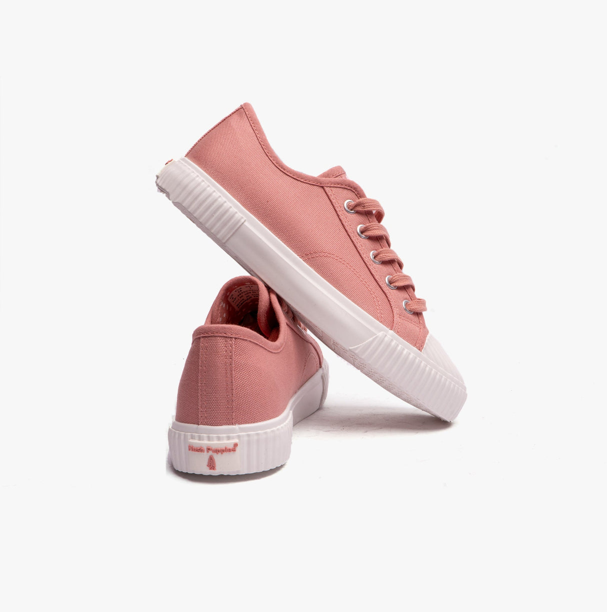 Hush Puppies BROOKE Womens Canvas Trainers Pink