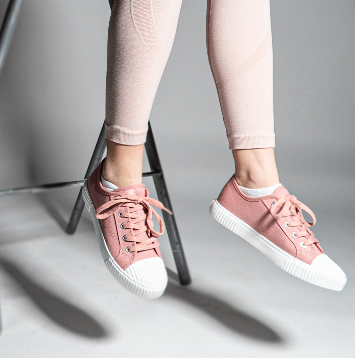 Hush Puppies BROOKE Womens Canvas Trainers Pink