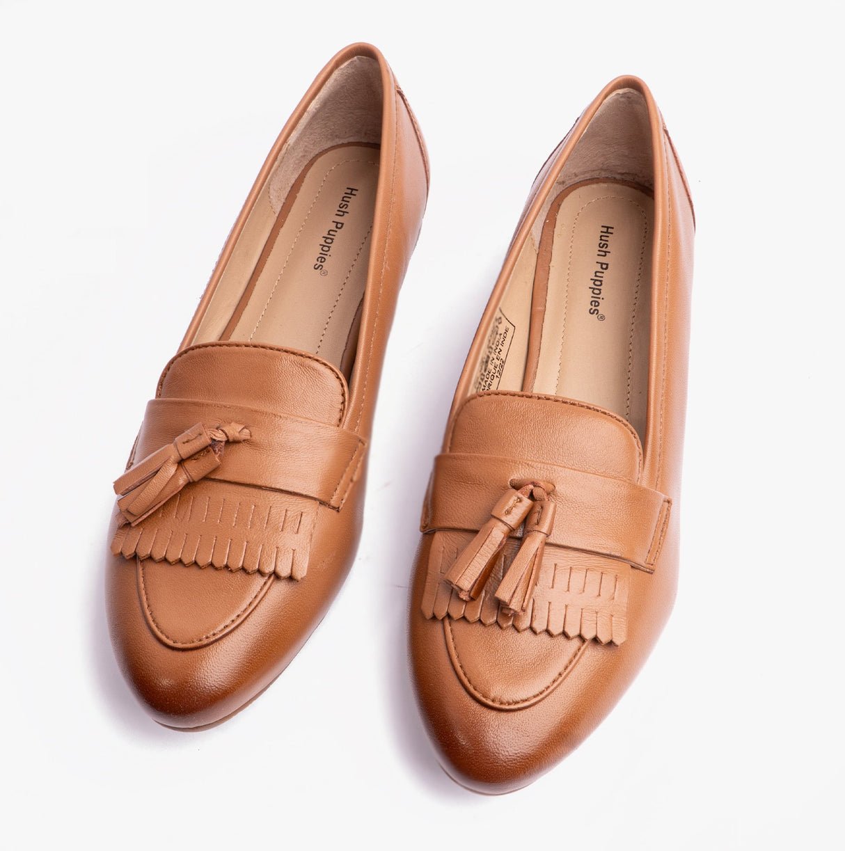 Hush Puppies MARISSA TASSEL Womens Loafers Tan