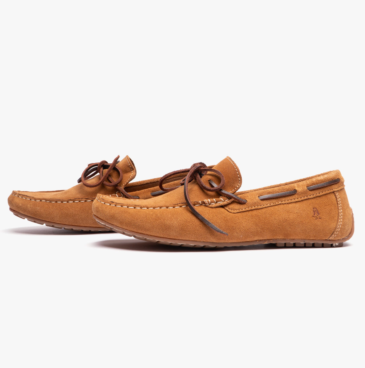 Hush Puppies REUBEN Mens Boat Shoes Tan