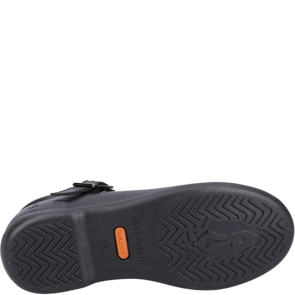 Hush Puppies BRITNEY Girls Leather School Shoes Black