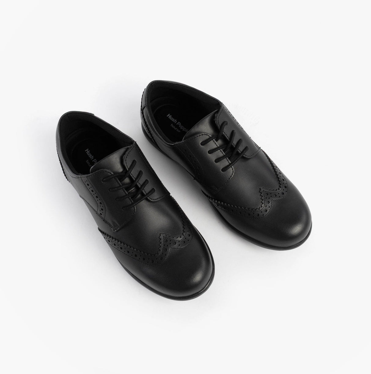 Hush Puppies BRIDGET Girls Leather School Shoes Black