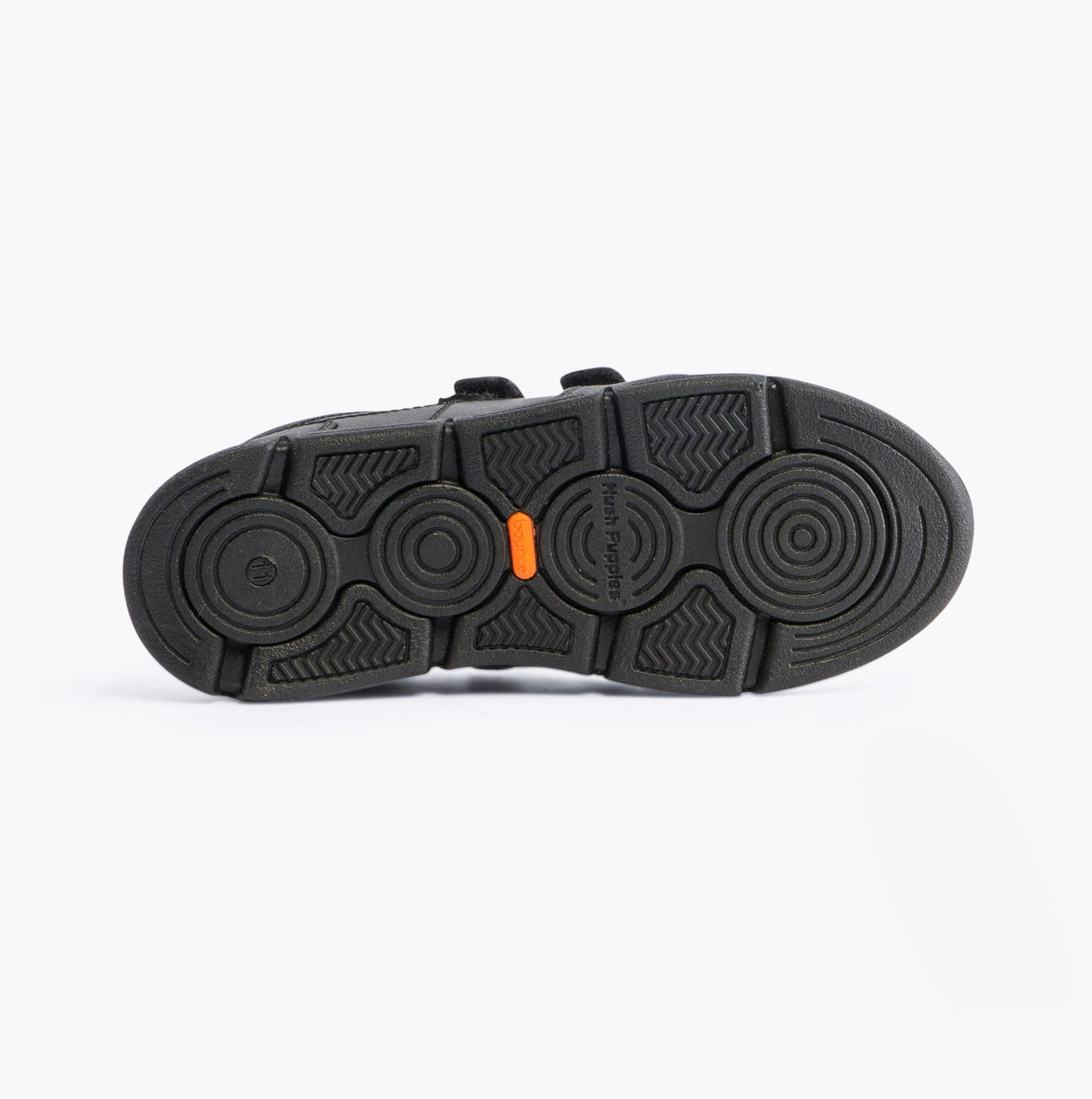 Hush Puppies LUCAS Boys Leather School Shoes Black