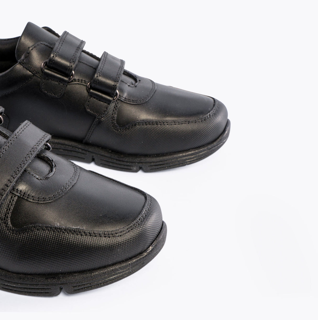 Hush Puppies LUCAS Boys Leather School Shoes Black
