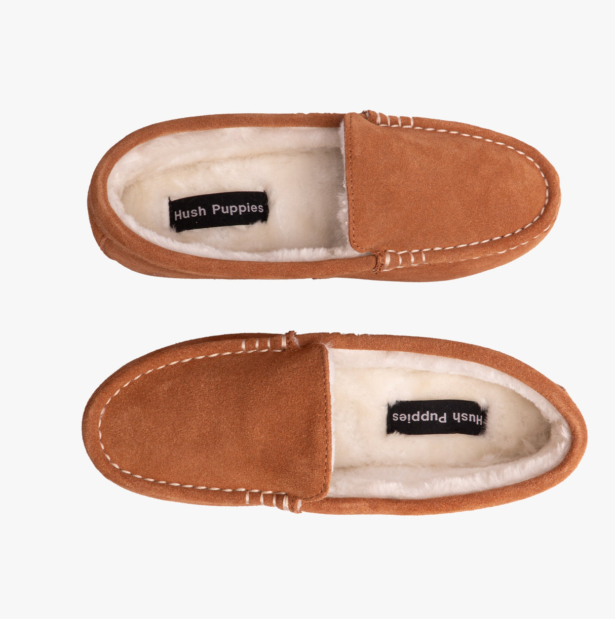 Hush Puppies ANNIE MOCASSIN Classic Womens Slippers Tan