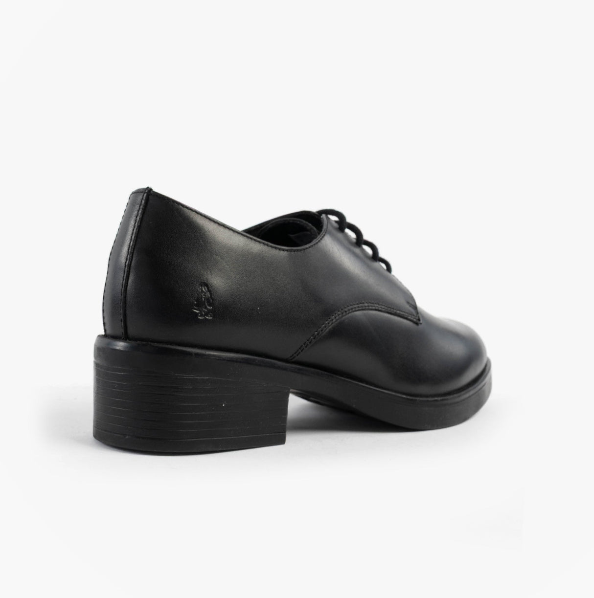 Hush Puppies ANASTASIA Girls Leather School Shoes Black