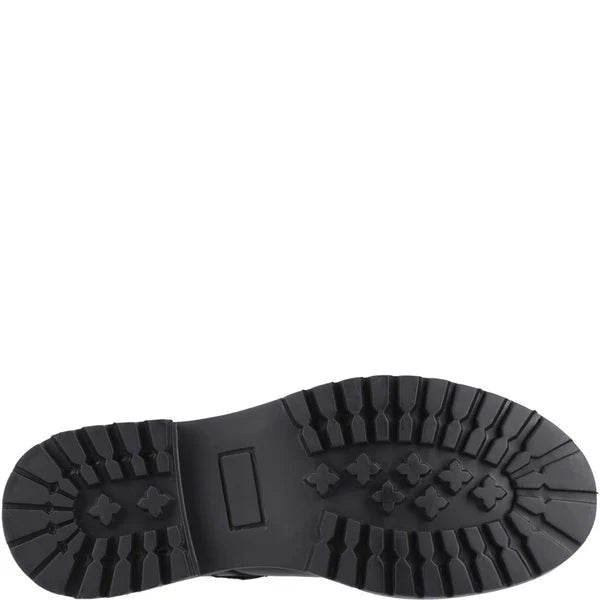 Hush Puppies AURORA Girls Leather School Shoes Black