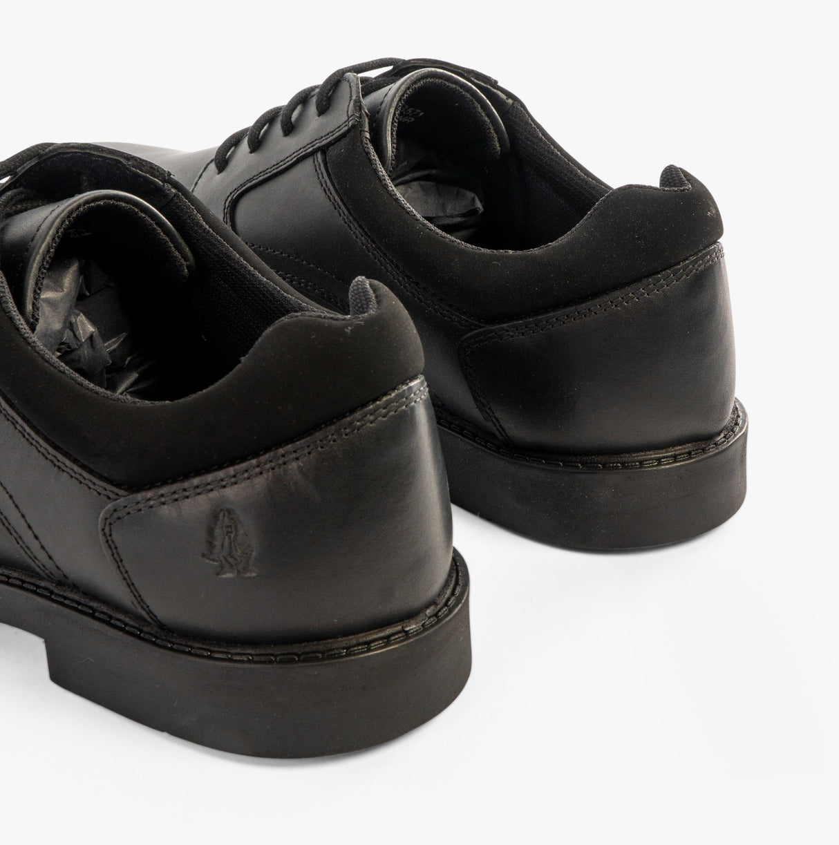 Hush Puppies TOMMY Boys Leather School Shoes Black