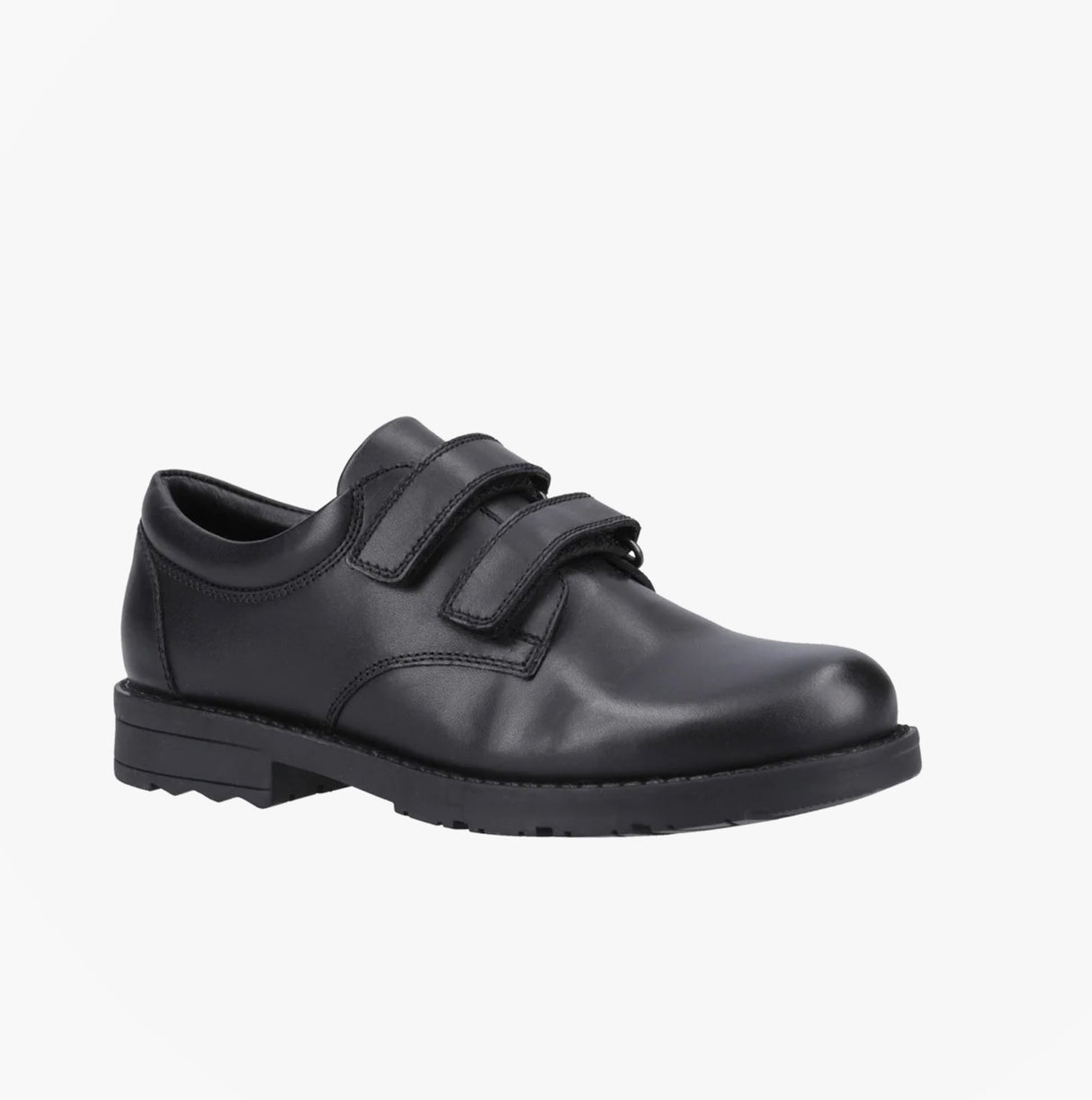 Hush Puppies BARRY Boys Leather School Shoes Black