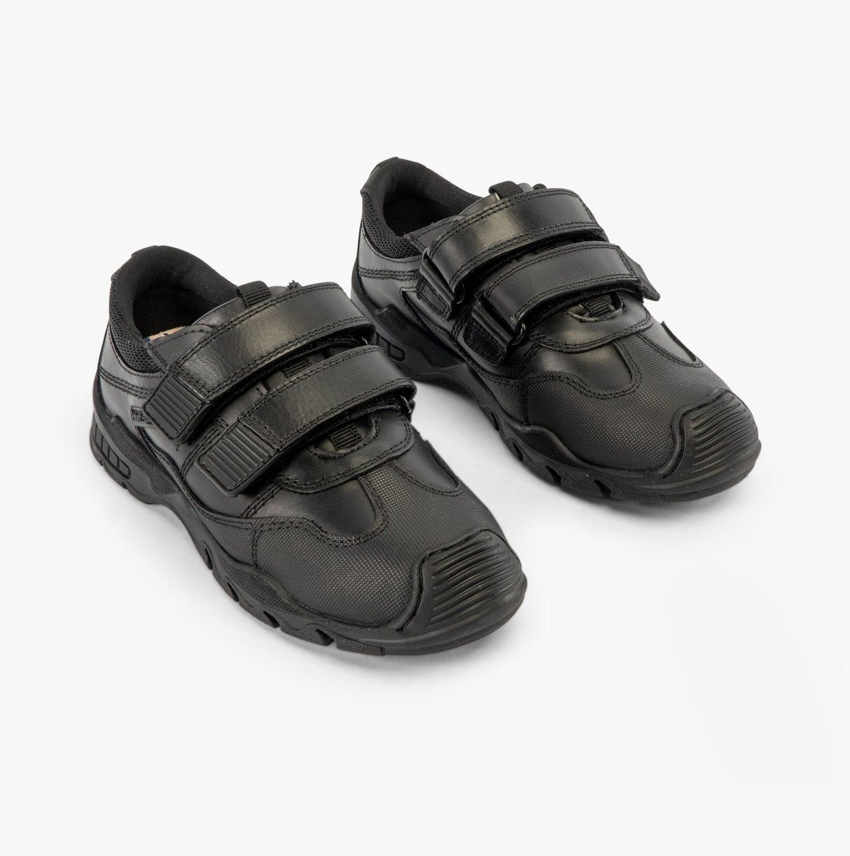 Hush Puppies TROY Boys School Shoes Black