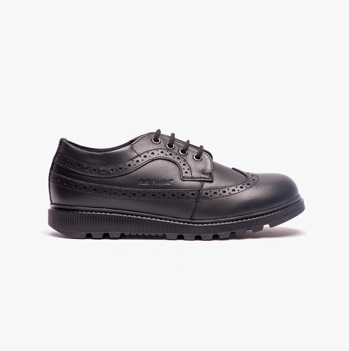 FELICITY JUNIOR Girls Leather Oxford Shoes Black