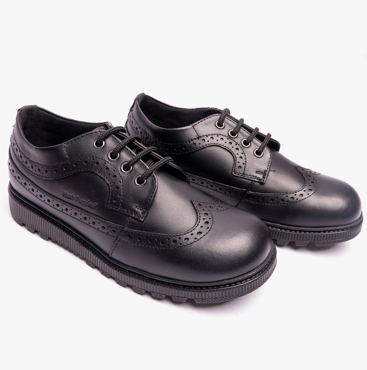 FELICITY JUNIOR Girls Leather Oxford Shoes Black