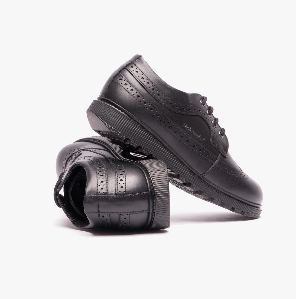 FELICITY JUNIOR Girls Leather Oxford Shoes Black