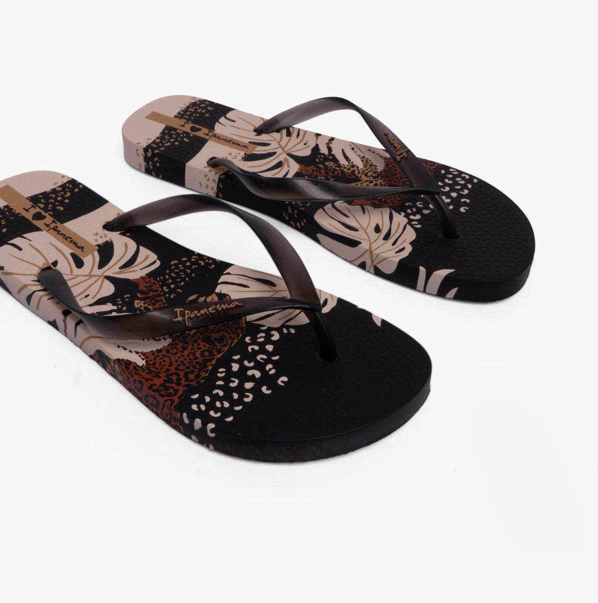 Ipanema I LOVE SUN PRINT Womens Flip Flops Black