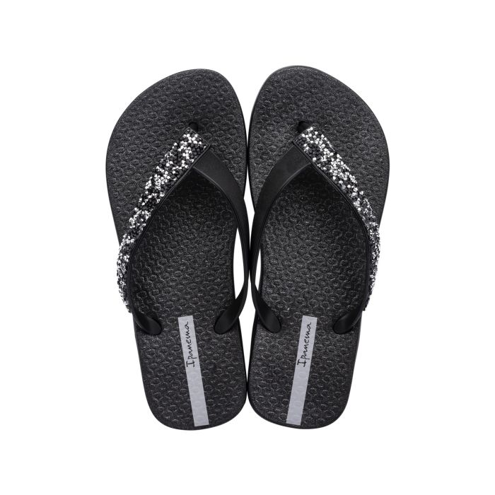 Ipanema GLAM SPECIAL Womens Flip Flops Black Crystal