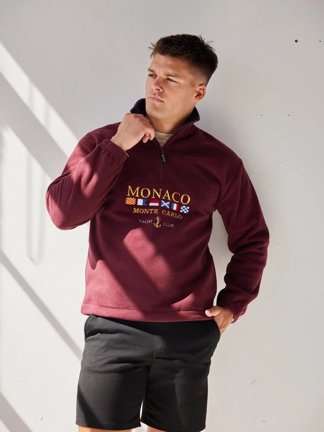 Monaco Vintage Fleece Burgundy