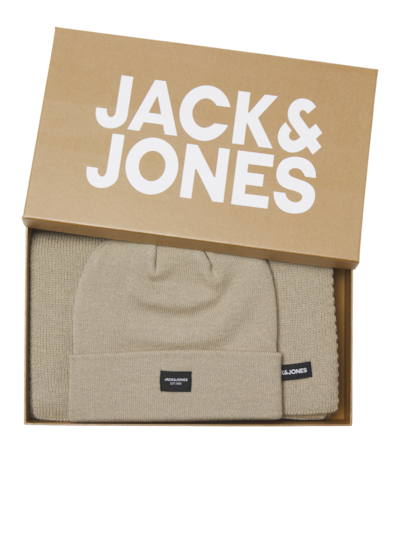 Jack & Jones DNA Mens Hat & Scarf Pure Cashmere