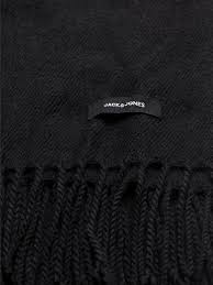 Jack & Jones SOLID WOVEN Mens Scarf Black