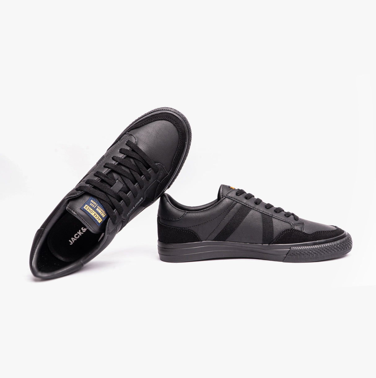 Jack & Jones MORDEN Mens Canvas Trainers Anthracite