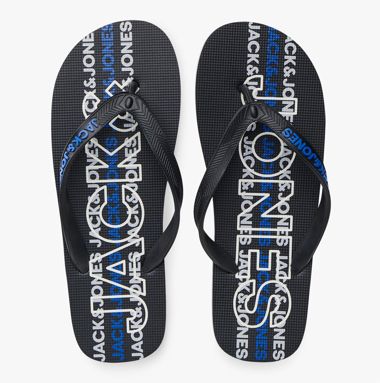 Jack & Jones LOGO 2.0 Mens Flip-Flops Anthracite