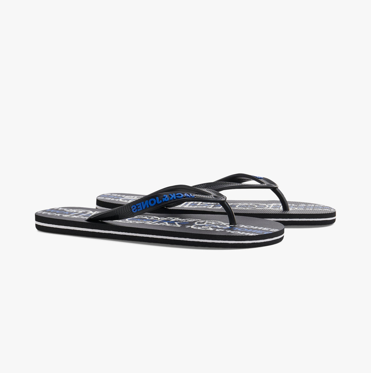 Jack & Jones LOGO 2.0 Mens Flip-Flops Anthracite