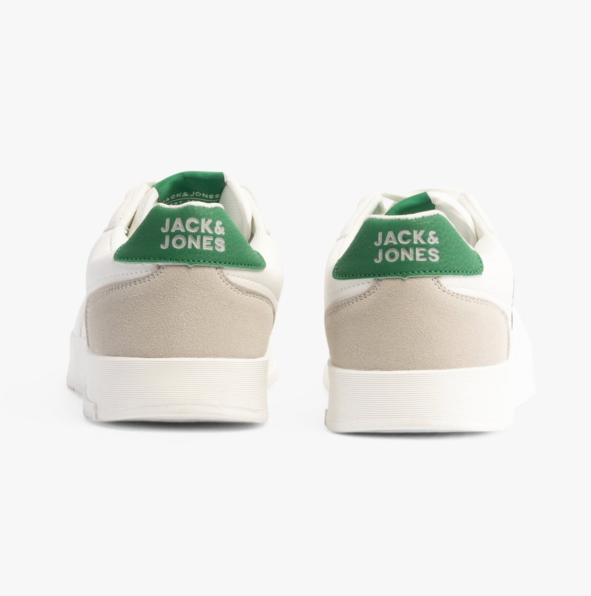 Jack & Jones EALING PU Mens Trainers White/Green
