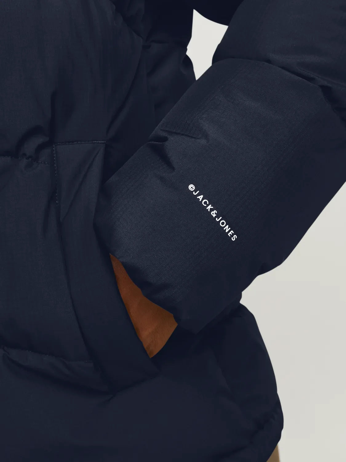 Jack & Jones WORLD Mens Puffer Jacket Navy Blazer