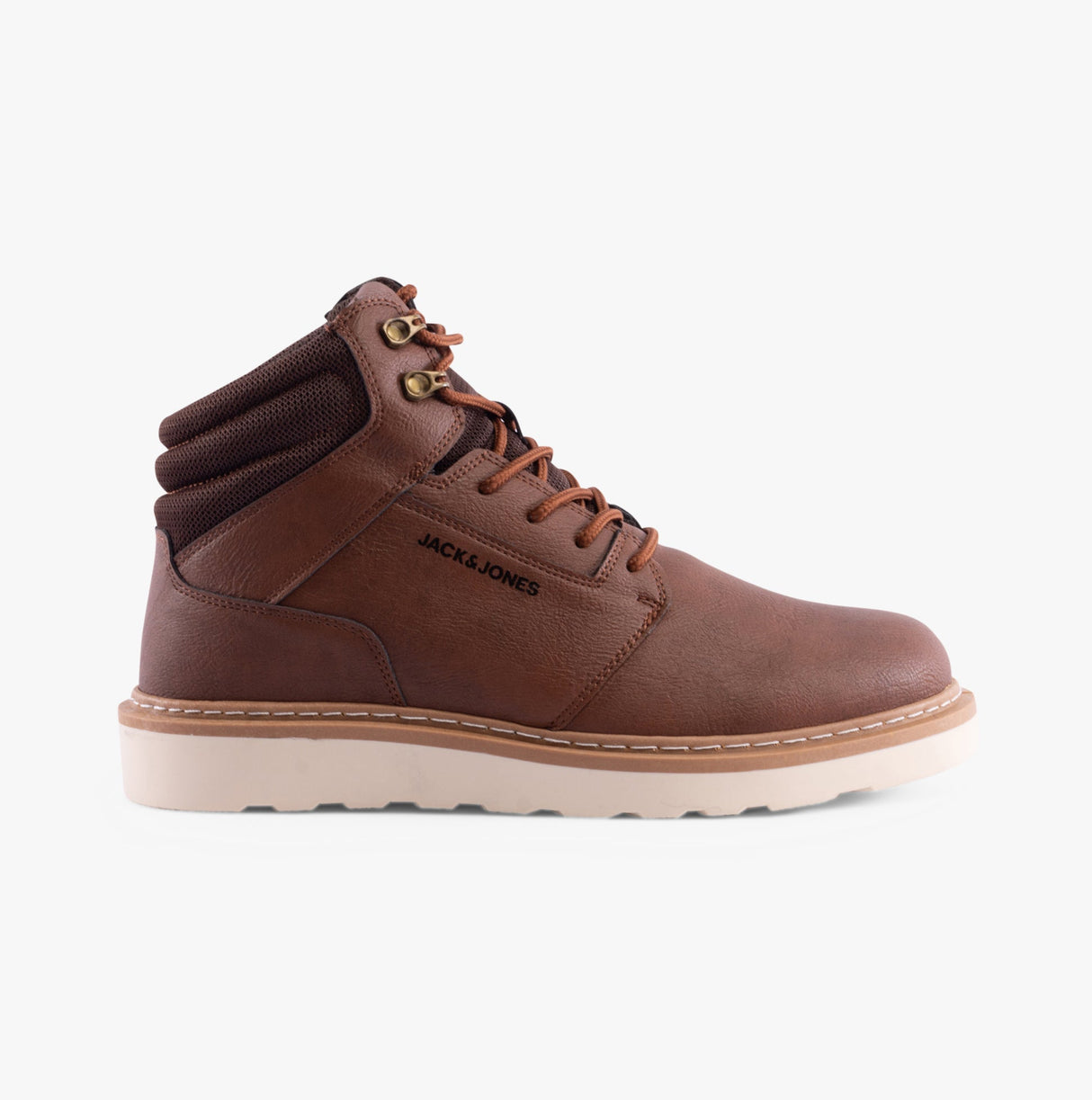 Jack & Jones OHIO PU Mens Boots Brown Stone