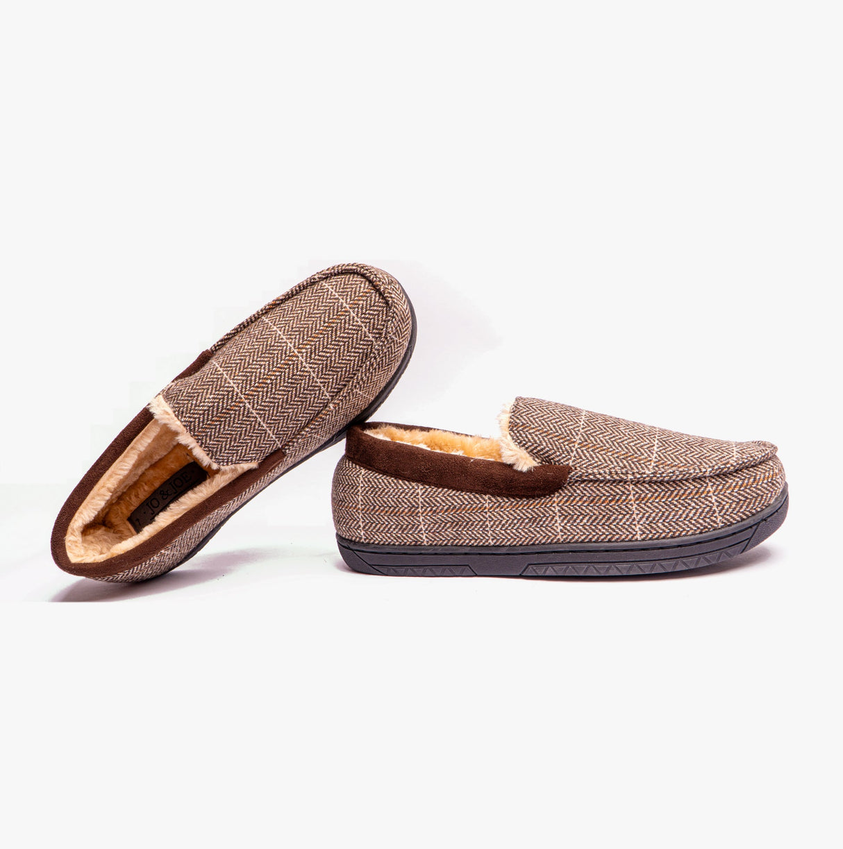 Jo & Joe AARON Mens Slippers Brown