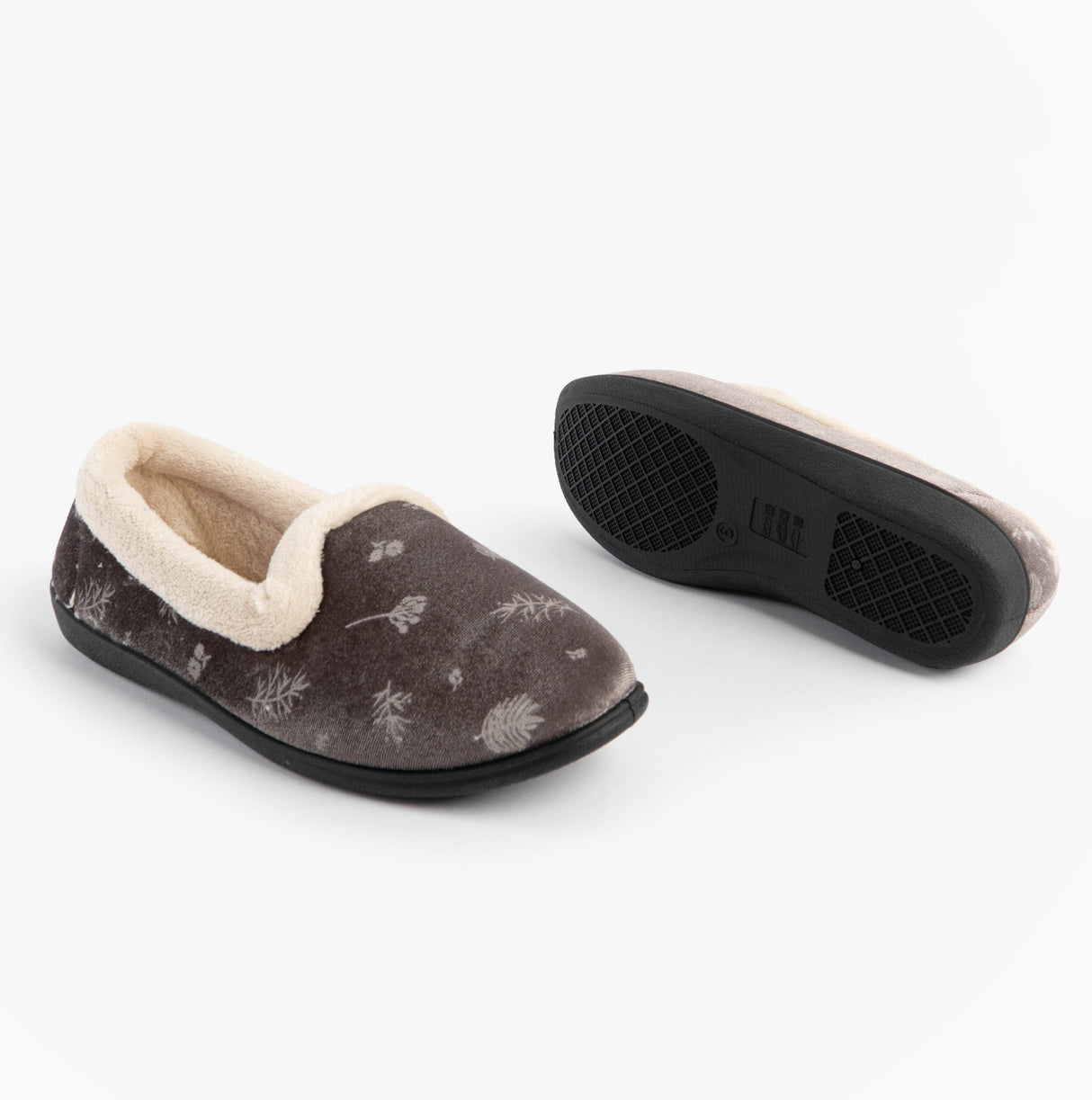 Jo & Joe ANNIE Womens Full Slippers Grey